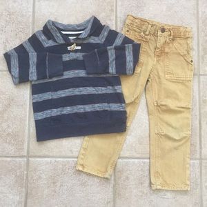 OshKosh Boys Striped Pocket Tee and Jeans